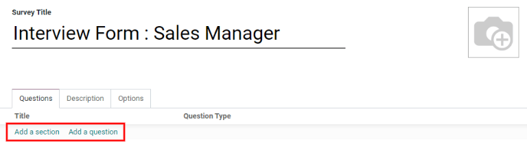 Introduce los detalles del puesto en la pestaña de reclutamiento.