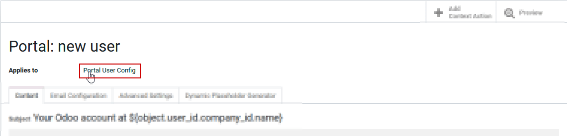 La plantilla es capaz de utilizar el campo de los Modelos definidos.