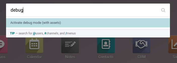 La paleta de comandos con un comando de solución de bugs.