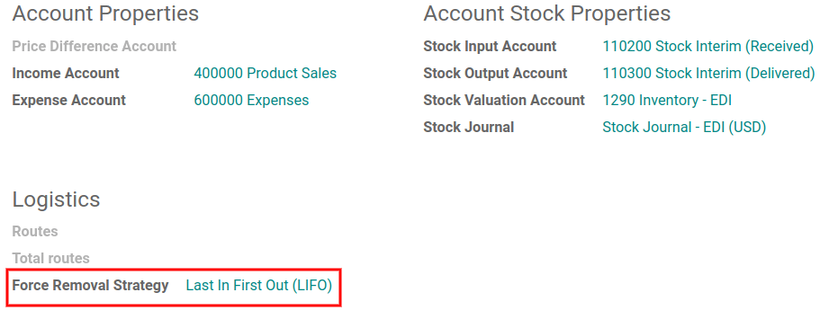 Estrategia UEPS establecida como estrategia de remoción.