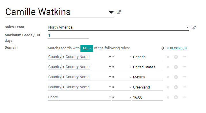 Asignación de leads