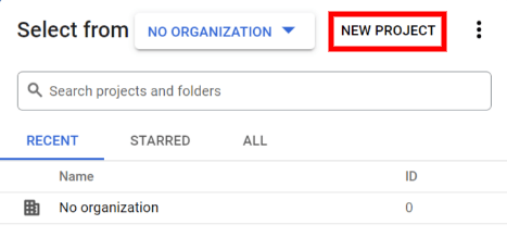 Cree un nuevo proyecto de API donde guarde las credenciales