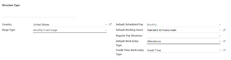 Formulario de nuevo tipo de estructura.