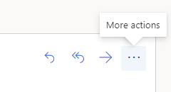 El botón de "Más acciones" en Outlook