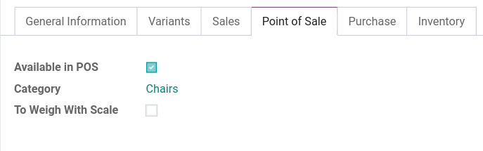 Hacer que un producto esté disponible en el PdV.