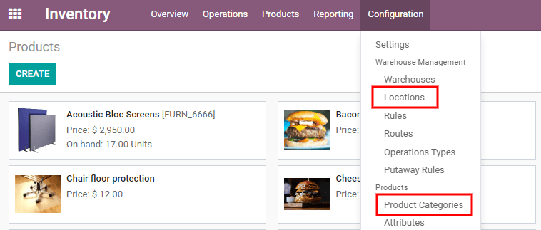 Cambiar la estrategia de remoción forzada en las categorías de los productos o en las ubicaciones.