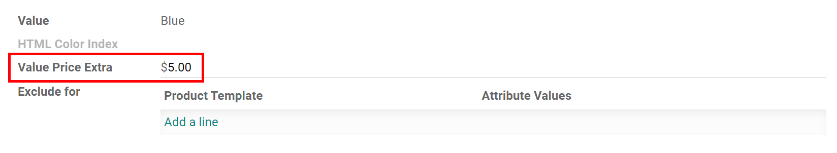 Establecer un costo adicional al valor. 