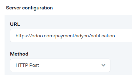 Ingrese la notificación URL.
